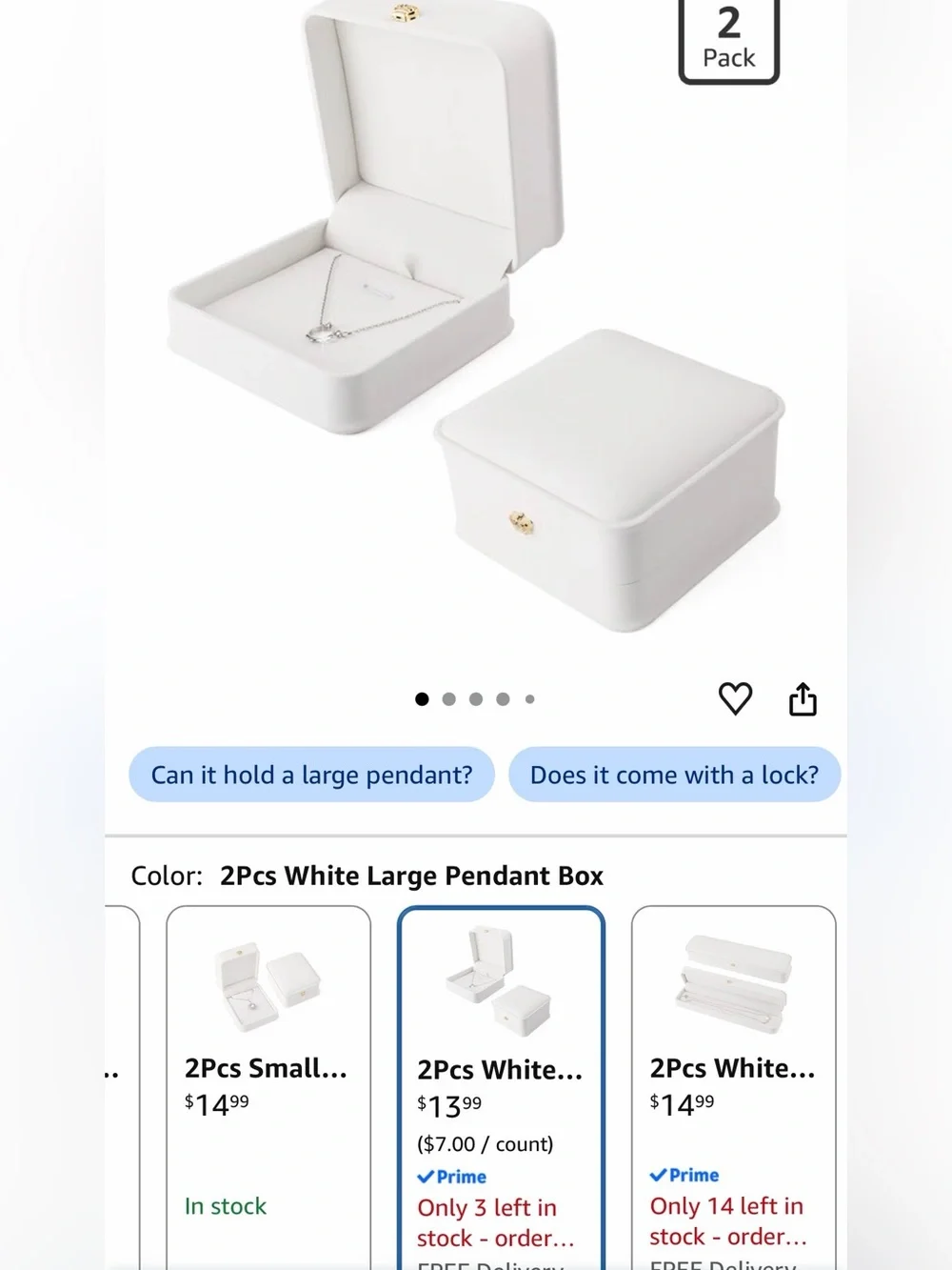 Luxury Crown Rose Gold and Gray PU Leather Jewelry Pendant Boxes lot of 14